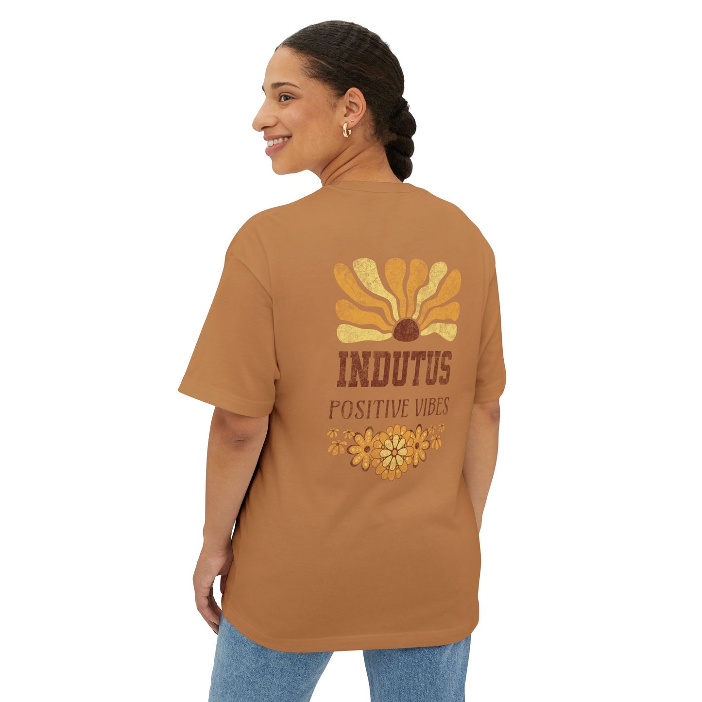 WOMEN´S INDUTUS POSITIVE VIBES OVERSIZED T-SHIRT